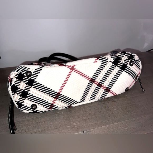 Burberry Blue Label Wool and Leather Shoulder Bag - Picture 4 of 10